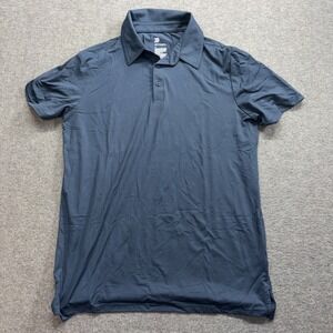 All In Motion Men's Medium Polo Short Sleeve Blue Athletic